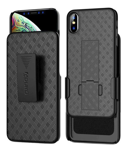 Aduro iPhone XS Max Holster Case, Combo Shell & Holster Case