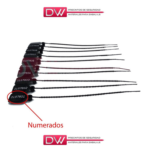 Imagen 5 de 10 de Precinto Plastico Cola De Ratón N° 25cm X100un Oferta!