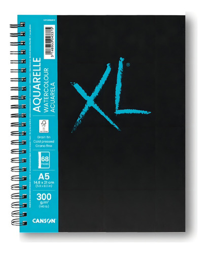 Cuaderno Xl Book Aquarelle Canson 300 G/m2 A5 34 Hojas