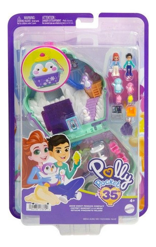 Polly Pocket - Estuche De Pinguino De Nieve - Mattel -