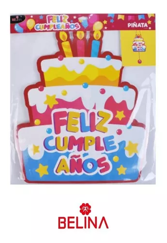 Piñata Feliz Cumpleaños - Belina Cotillón