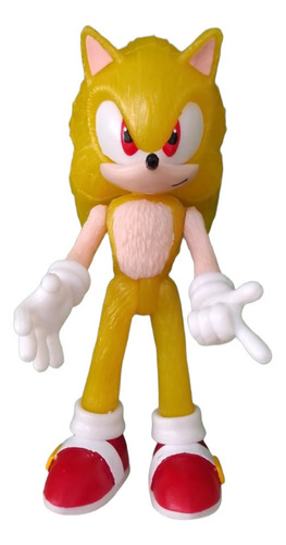 Sonic Dorado Golden Figura Articulada 24cm