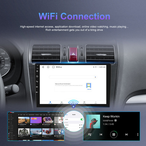 Zk Radio De Coche De 9 Pulgadas Para Dodge Charger