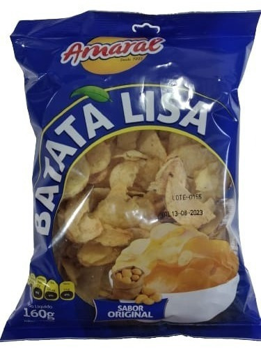 Batata Chips + Crocante Lisa Saborosa 160grs