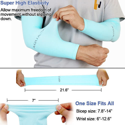 6 Pares De Mangas De Refrigeración Con Protección Uv Para