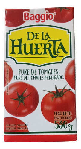 Puré Salsa Tomate De La Huerta Pack X 12 De 530 