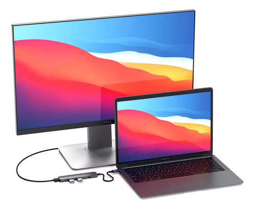 Satechi Slim Type-c Multi-port Adaptador Con Pases Usb-c, 4k