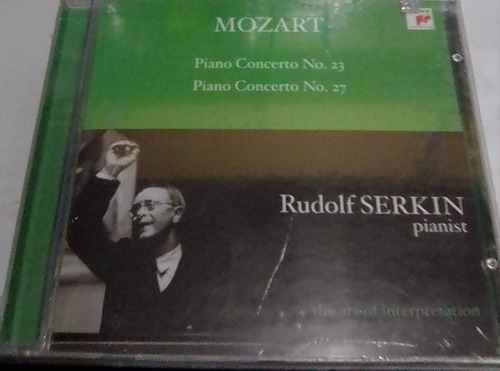 Mozart Piano Concerto No. 23 Y 27. Cd Original Nuevo Qqb. Mz