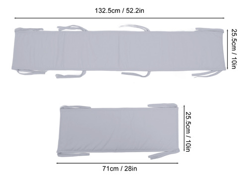 Almohadillas Para Cuna De Bebé, 4 Unidades, Acolchadas Para