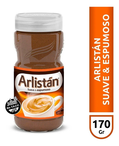 Café Instantáneo Suave Arlistán Sin Tacc Frasco 170 g