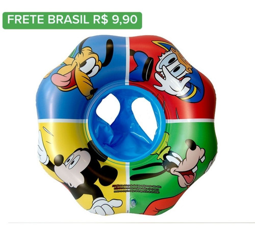 Boia Circular Infantil Com Fralda 56cm Mickey Dyin-067 Lm4