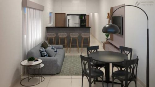 Imagem 5 de 8 de Casa No Bairro Nova Itanhaém, Em Itanhaém, Litoral Sul De São Paulo, Localizada À 400 Metros Do Mar. Imóvel Com 150 M² De Terreno Sendo 66,15 M² De Área Construída. Possui Piscina E Churrasqueira.