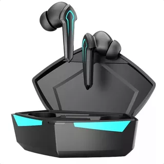 Audífonos in-ear gamer inalámbricos P30 negro con luz LED