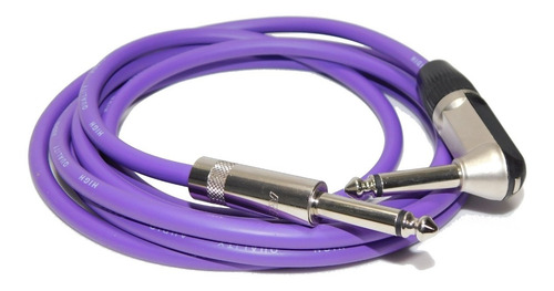 Imagen 2 de 2 de Cable Plug 90º A Plug Para Instrumentos Neutrik Rean 2mts