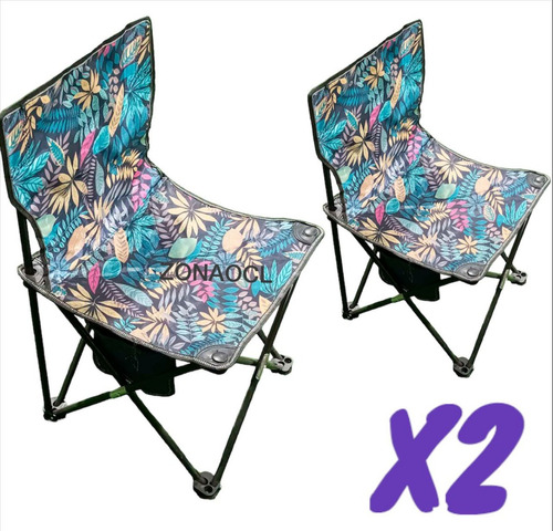 X2 Silla Plegable Playa Camping Piscina Verano Plegables 