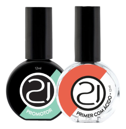 Nails 21 kit adesivador promotor 12ml + primer con ácido 12ml