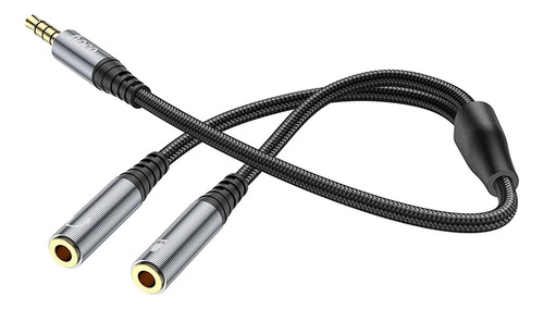 Cable De Audio Jack 3.5mm 2 Macho 1 Hembra 2 En 1 Hoco Upa21