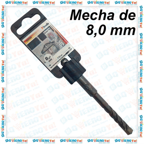 Mecha Broca Widia Sds Plus Kwb 4 Filos 8 Mm X 110mm Alemana