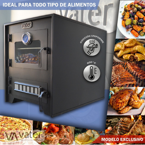 Imagen 5 de 8 de Horno Alta Eficiencia A Leña Cap. 2 Lechones De Apoyar Vater