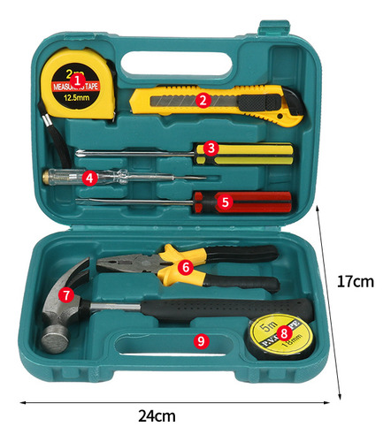 Kit Universal De Herramientas Manuales Para El Hogar