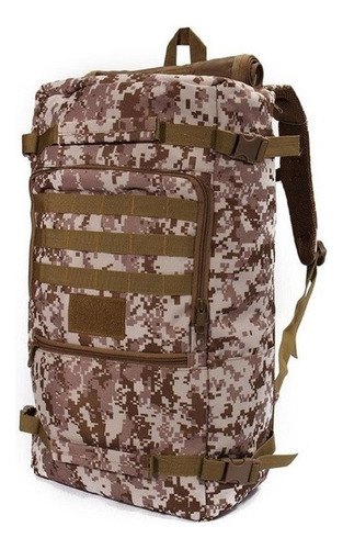 Mochila Táctica Camuflada Pixel Sur 80 Litros Trekking