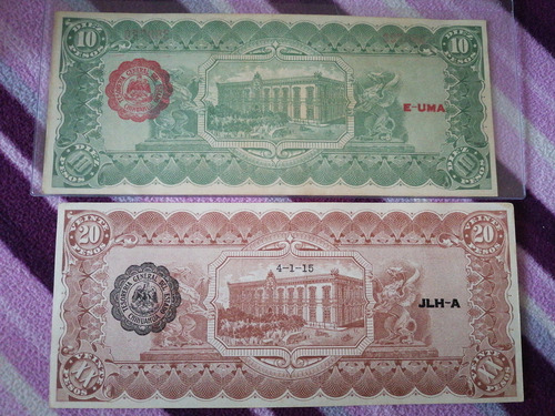 Billetes De 10 Y 20 Del Estado De Chihuahua Año 1915 (Usado)