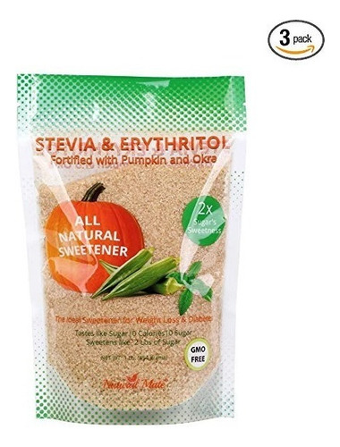 Mate Natural Granular Sweetener, Stevia Y Eritritol (fortifi