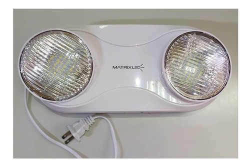 Lampara Led De Emergencia Dos Faros Marca Matrix Led Lt42301