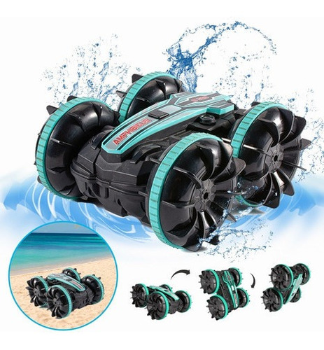 Carro Rc Anfibio, Acrob Toy Swim 360 Rotación