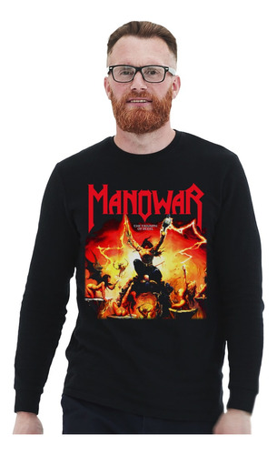 Polera Ml Manowar The Triumph Of Steel Metal Impresión Direc