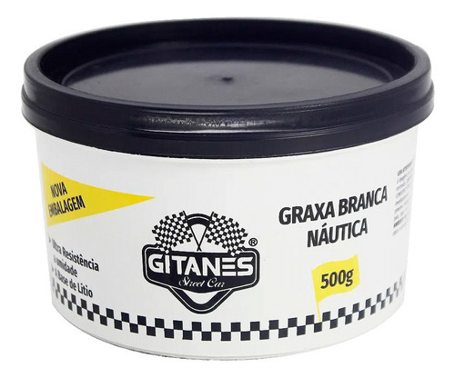 Graxa Branca Naútica Automotiva E Motos Gitanes 500g