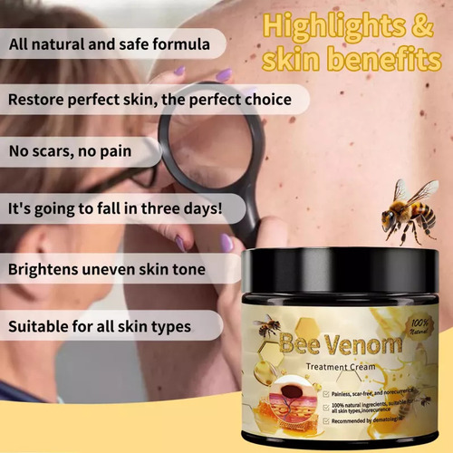 2 × Crema De Tratamiento Para La Piel Bee Venom