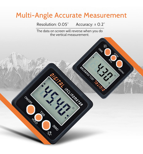 Digital Inclinometer Electronic Protractor Angle Gauge Meter