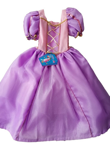 Vestido Disfraz Princesa Rapunzel