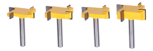 Broca Para Fresadora De Superficie Vástago De 1/4 4 Flauta