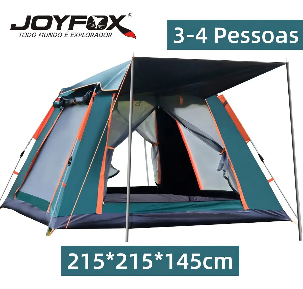 Barraca Camping Joyfox Instantânea 3-4 Pessoas Automática
