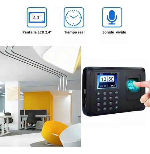 Reloj Control Asistencia Huella Digital Biométrico Sxc-08049