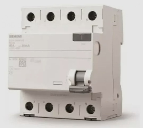 Disjuntor Dr 4p 30ma 63a 5sv53440mb Siemens