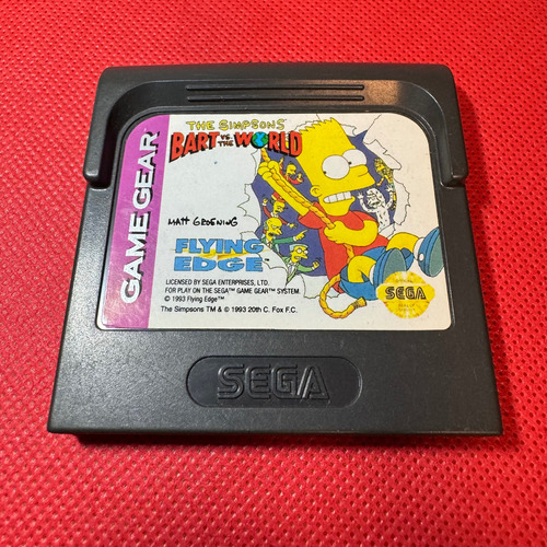 The Simpsons Bart Vs, The World Sega Game Gear Original