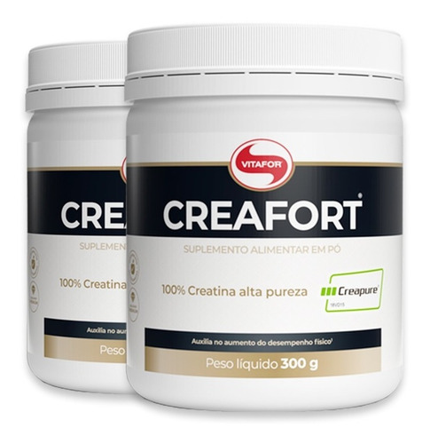 Kit 2 Creatina Creafort Vitafor Pote Contem 300g