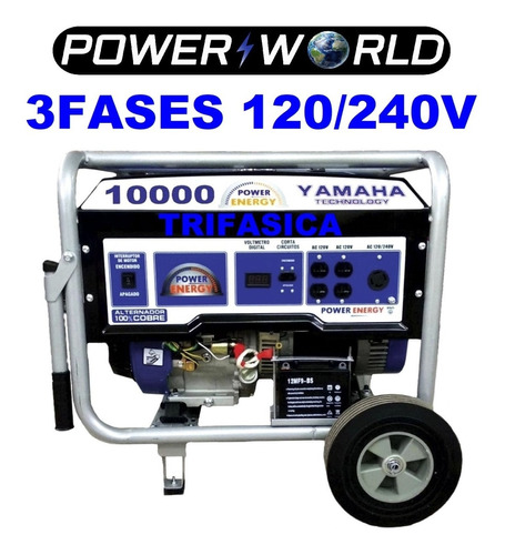 Planta D Luz 10000watts Trifasica Tecnología Yamaha 120/240v