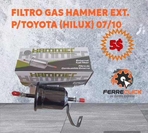 Filtro Gas Hammer Ext.(75140) P/toyota (hilux) 