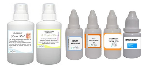 Kit Cremas Humectantes Y Activos Antiedad Argilerine (botox) + Hialuronico + Vitamina C