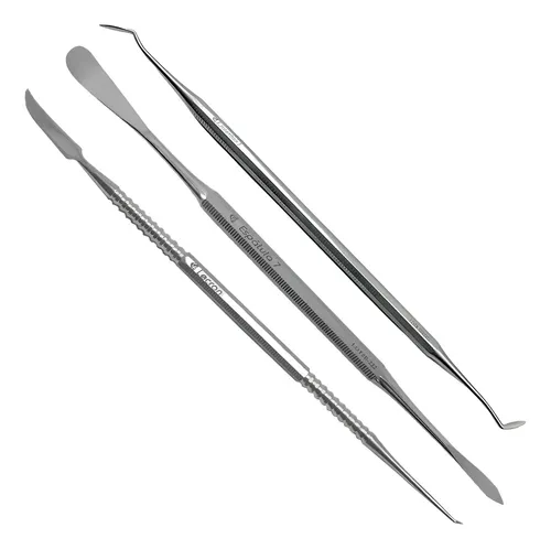Kit Esculpidor Hollemback 3s + Lecron + Espatula 7 Oitavado