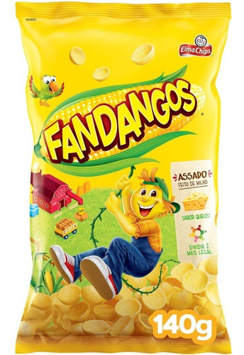 Salgadinho Fandangos De Milho Queijo Pacote 140g Elma Chips