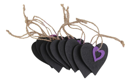 4 Set De 10 Etiquetas De Pizarra Con Diseño Floral 4 Piezas