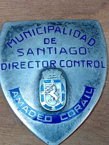 Placa Antigua Municipal De Santiago Amadeo Corail