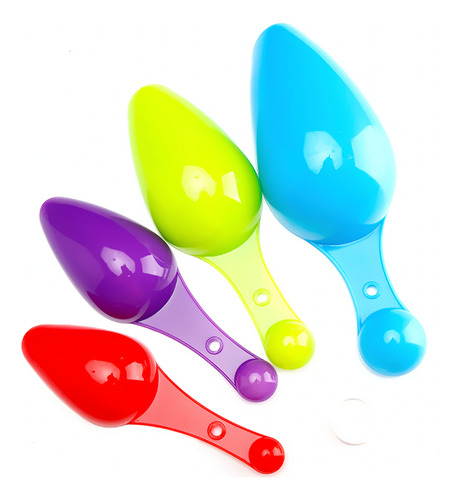 Juego De Palitas Cucharas Medidoras Dobles Para Cocina Multicolor