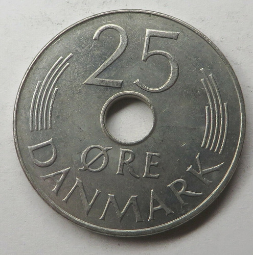 Dinamarca 25 Ore 1974 - Rama Roble - Margrethe Ii - Km#861.1