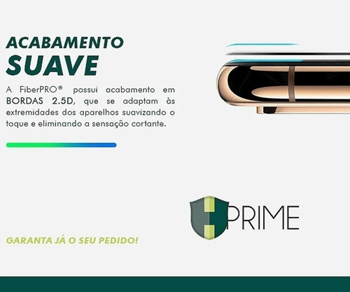 Imagem 5 de 5 de Pelicula Hprime Fiberpro 9h P/ iPhone 12 E 12 Pro 6.1 Pol